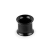 00 Gauge Black Double Flared Earlet Internally Threaded