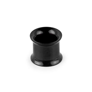 00 Gauge Black Double Flared Earlet Internally Threaded