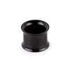 1/2 Gauge Black Double Flared Earlet Internally Threaded