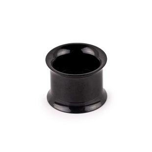 1/2 Gauge Black Double Flared Earlet Internally Threaded
