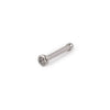 10 Pack of 18 Gauge Nostril Screw with Pressed Clear Gem