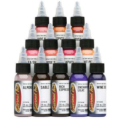 Eternal Tattoo Ink - 12 Color Portrait Set