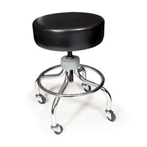 Proadvantage Screw Adjustable Rolling Stool Black