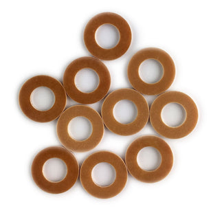 Tan Phenolic Coil Washer Round 3/8 (10 Pack)