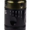 Close up view of the stroke lengths on the Olive Green Axys Valhalla Pen.  