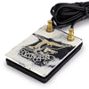 Custom Engraved Brass Foot Switch Eagle