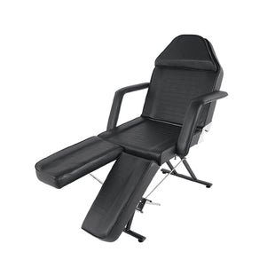 Twin Pro Tattoo Chair Bed Black is a simple light weight chair with independent leg rest adjustments.