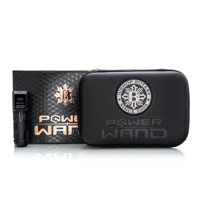 A box and case for the The Bishop Power Wand Full Set