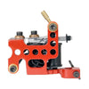 A red Infinite Irons "The Link" Liner coil tattoo machine.