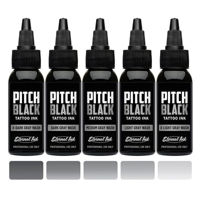 Pitch Black Gray Wash Set
