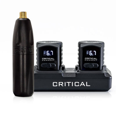 Bishop PMU Pen Machine with Critical Connect Universal Shorty RCA Battery Bundle